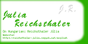 julia reichsthaler business card